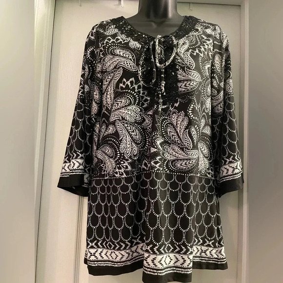 Kim Rogers 3/4 beautiful blouse - Picture 1 of 5